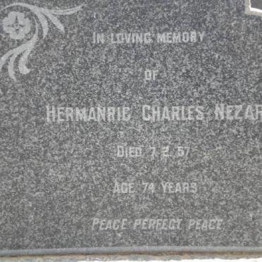 NEZAR Hermanric Charles -1957