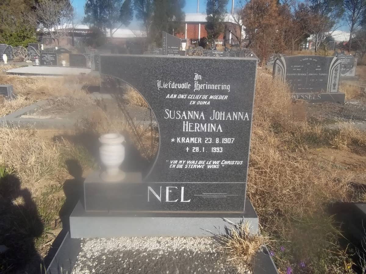 NEL Susanna Johanna Hermina nee KRAMER 1907-1993