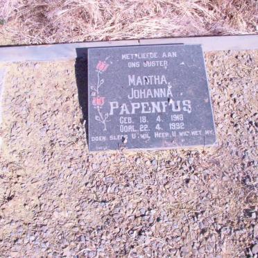 PAPENFUS Martha Johanna 1918-1992