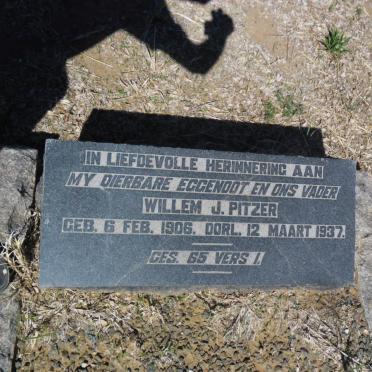 PITZER Willem J. 1906-1937