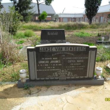 RENSBURG Cornelius Johannes, Janse van 1898-1986 &amp; Sophia Maria BARNARD 1898-1973