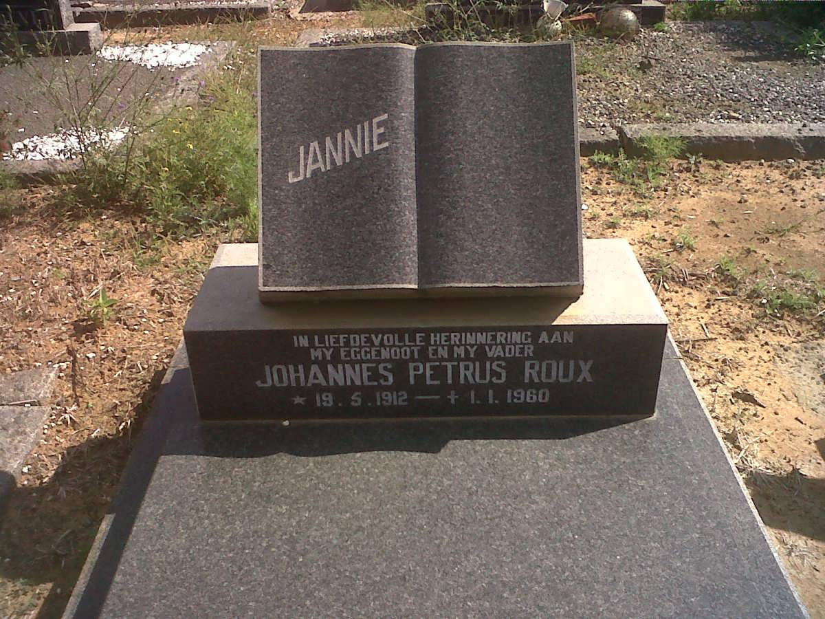 ROUX Johannes Petrus 1912-1960