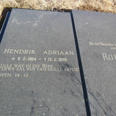 ROETS Hendrik Adriaan 1904-1995