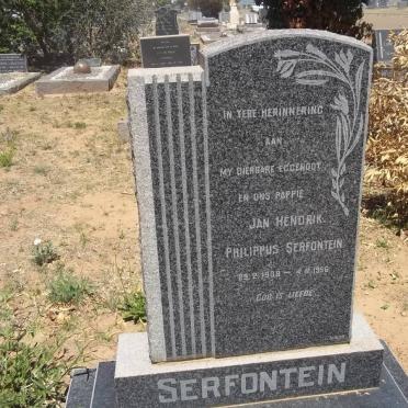 SERFONTEIN Jan Hendrik Philippus 1908-1956