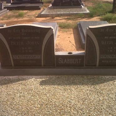 SLABBERT Pieter Johan 1917-1971 &amp; Aletta Johanna 1922-1978