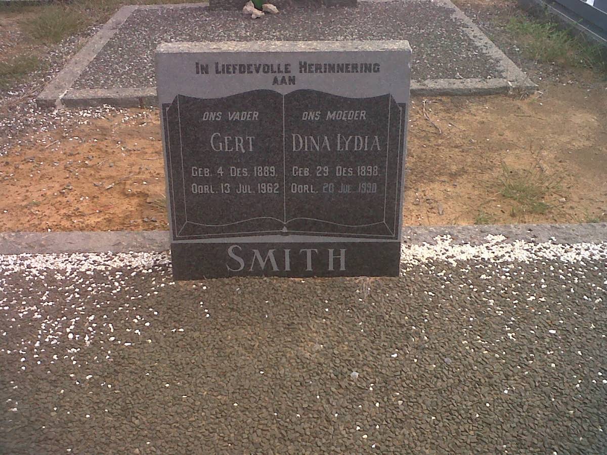 SMITH Gert 1889-1962 &amp; Dina Lydia 1898-1990