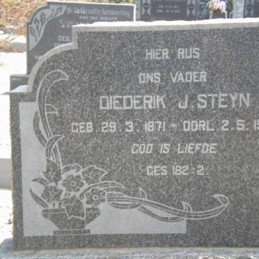 STEYN Diederik J. 1871-1960