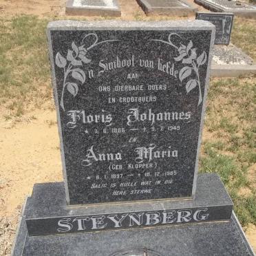 STEYNBERG Floris Johannes 1886-1949 &amp; Anna Maria KLOPPER 1897-1985