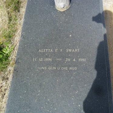 SWART Aletta E.F. 1896-1981
