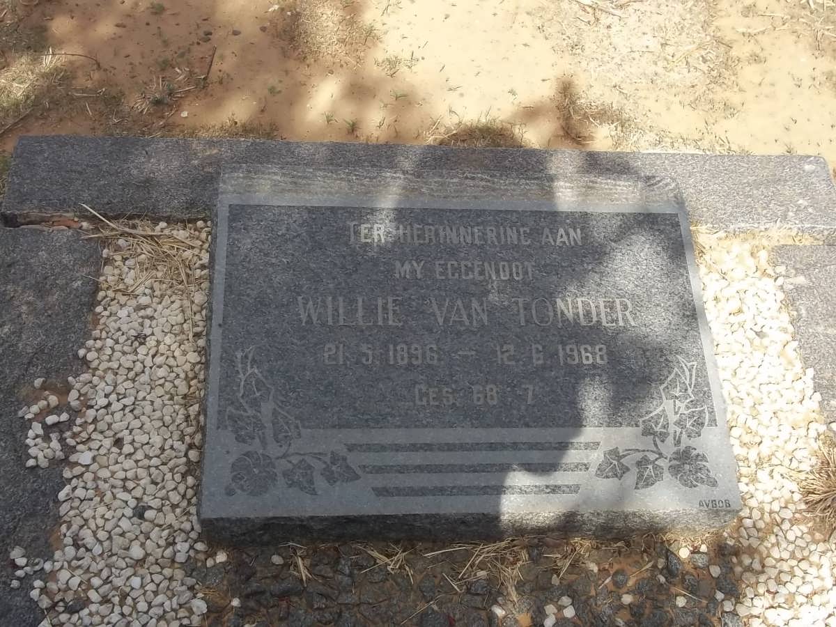 TONDER Willie, van 1896-1968