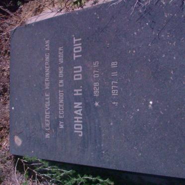 TOIT Johan H., du 1928-1977