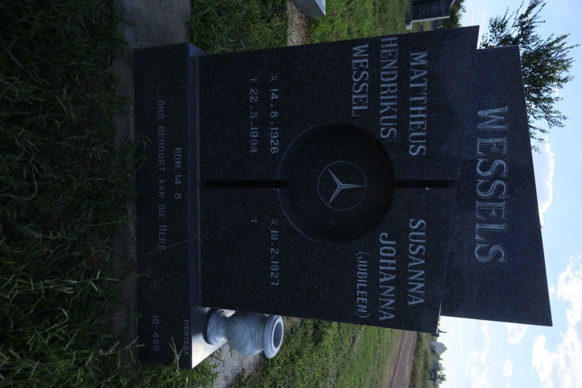 WESSELS Mattheus Hendrikus Wessel 1926-1994 & Susanna Johanna 1927-
