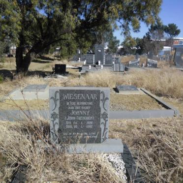 WIESENAAR John Frederick 1922-1982