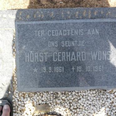 WONS Horst Gerhard 1961-1961