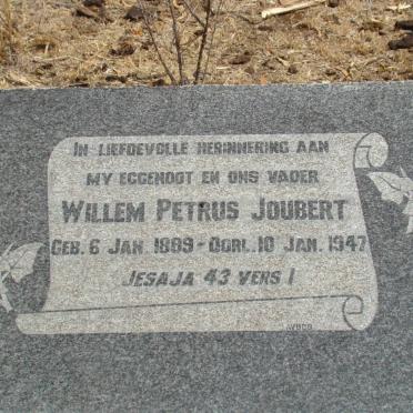 JOUBERT Willem Petrus 1889-1947