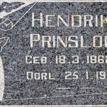 PRINSLOO Hendrik F. 1862-1917