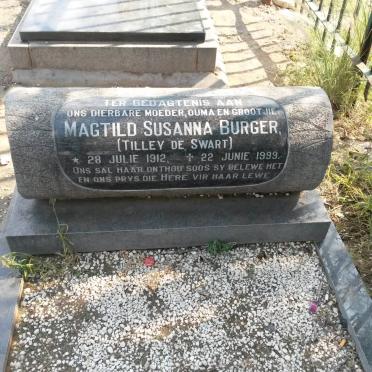 BURGER Magtild Susanna nee DE SWART 1912-1999