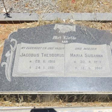 BREEDT Jacobus Theodorus 1915-1981 &amp; Maria Susanna 1917-2007