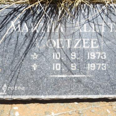 COETZEE Martha Aletta 1973-1973