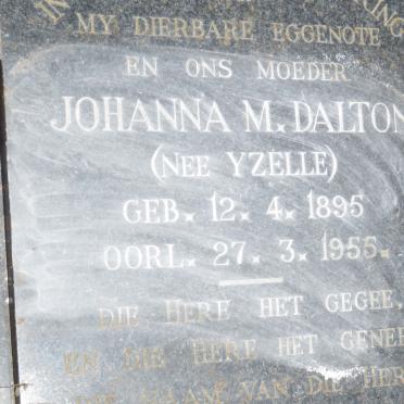 DALTON Johanna M. nee YZELLE 1895-1955