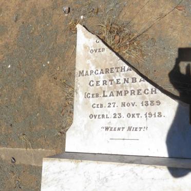 GERTENBACH Johannes Diedelof 1886-1918 &amp; Margaretha Isabella LAMPRECHT 1889-1918