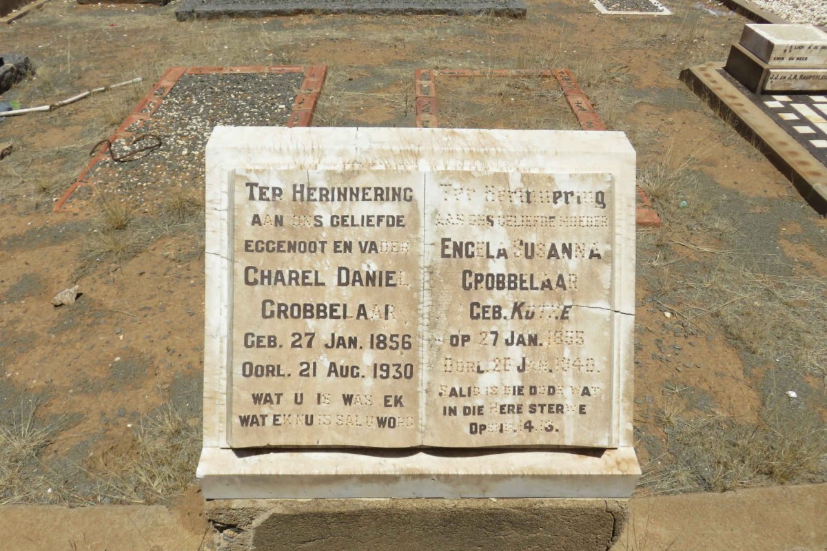 GROBBELAAR Charel Daniel 1856-1930 & Engela Susanna KOTZE 1855-1940
