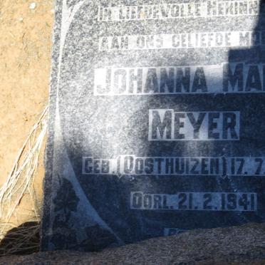 MEYER Johanna Maria nee OOSTHUIZEN 1850-1941