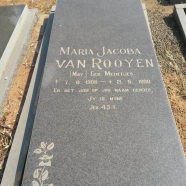 ROOYEN Maria Jacoba, van nee MEINTJES 1908-1990