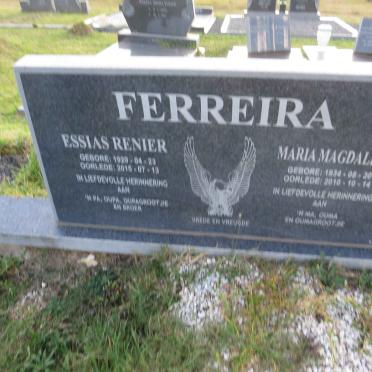 FERREIRA Essias Renier 1929-2015 & Maria Magdalena 1934-2010
