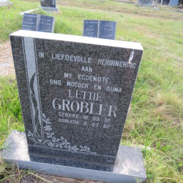 GROBLER Lettie 1932-1982