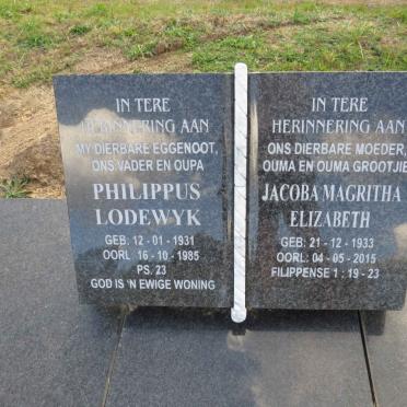 OLIVIER Philippus Lodewyk 1931-1985 & Jacoba Magritha Elizabeth 1933-2015 _2