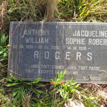 ROGERS Anthony William 1928-2000 & Jacqueline Sophie Roberte 1928-