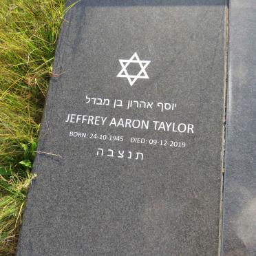 TAYLOR Jeffrey Aaron 1945-2019