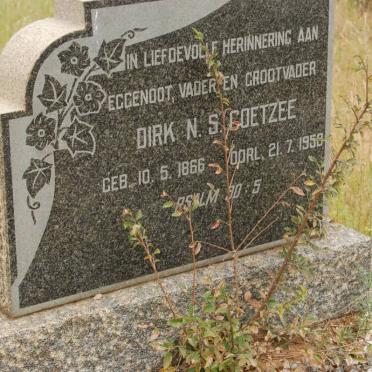 COETZEE Dirk N.S. 1866-1958