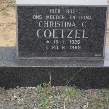 COETZEE Christina C. 1926-1989