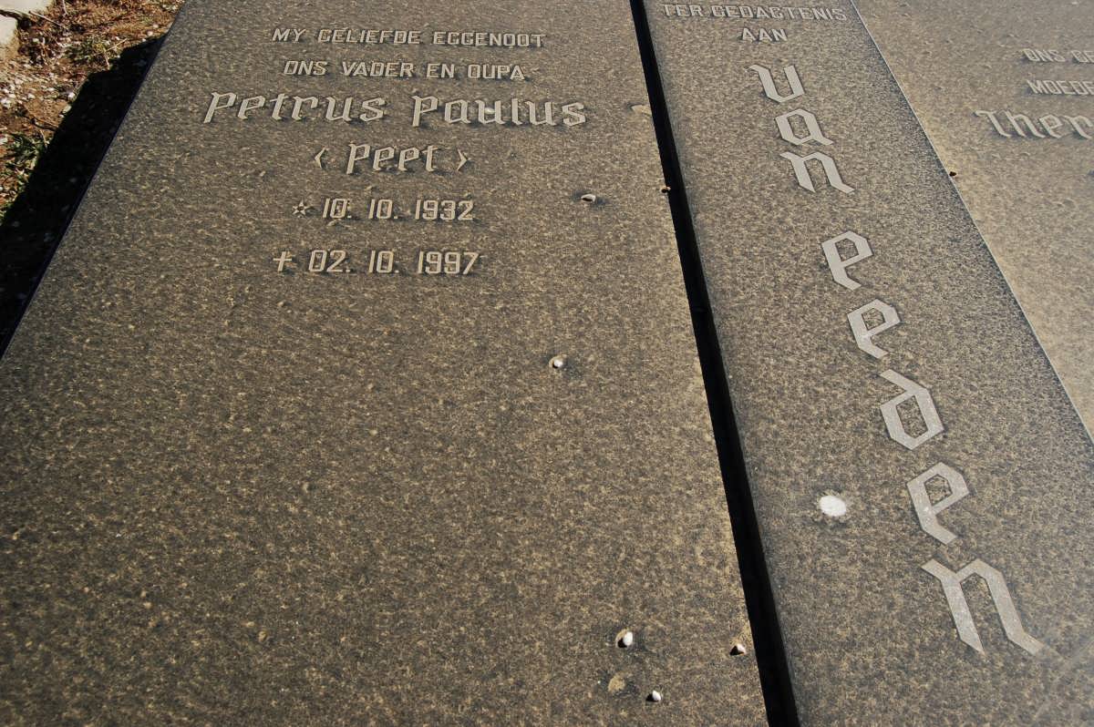EEDEN Petrus Paulus, van 1932-1997 & Therese Irene KUSCHKE 1931-