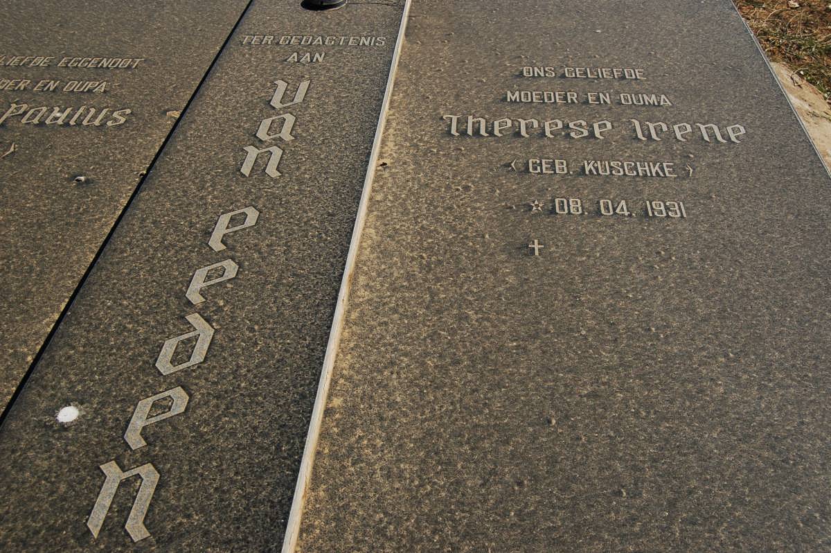 EEDEN Petrus Paulus, van 1932-1997 & Therese Irene KUSCHKE 1931-