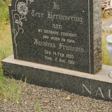 NAUDé Jacobus Francois 1893-1961 &amp; Magdalena Sophia STASSEN 1898-1992