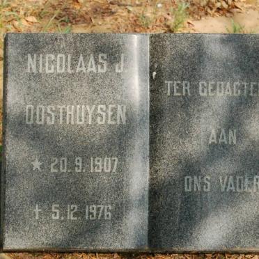 OOSTHUYSEN Nicolaas J. 1907-1976