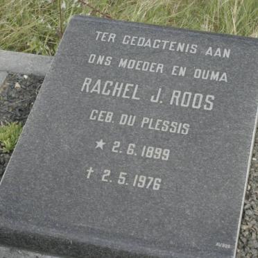ROOS Rachel J. nee DU PLESSIS 1899-1976