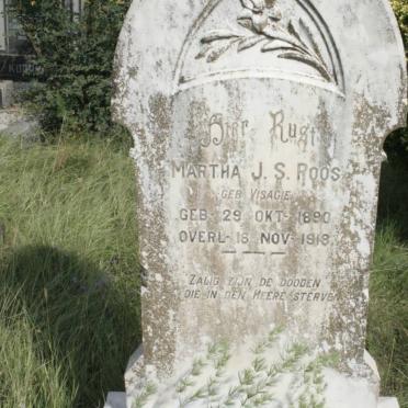 ROOS Martha J.S. nee VISAGIE 1890-1918