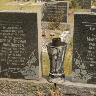 ROOYEN Gerrit Thomas, van 1876-1957 &amp; Margaretha L. KLOPPERS 1886-1971
