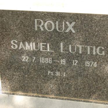 ROUX Samuel Luttig 1886-1974