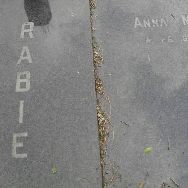 RABIE Petrus Johannes 1928-1988 &amp; Anna Maria 1933-