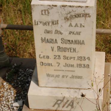 ROOYEN Maria Susanna, v. 1934-1938