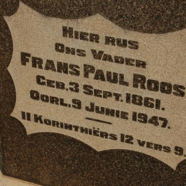ROOS Frans Paul 1861-1947