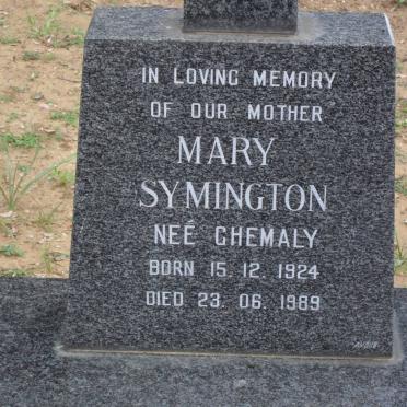 SYMINGTON Mary nee CHEMALY 1924-1989