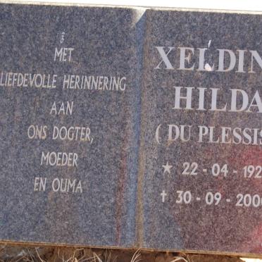 ? Xeldine Hilda nee DU PLESSIS 1927-2000