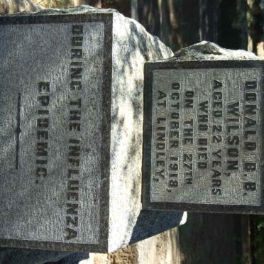 WILSON Donald B.B. -1918