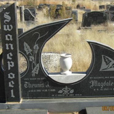 SWANEPOEL Theunis J. 1916-1995 &amp; Magdalena P. 1921-1981
